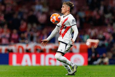 Josep Chavarria, Atletico de Madrid ve Rayo Vallecano takımları arasında Estadio Civitas Metropolitano 'da (Maciej Rogowski)