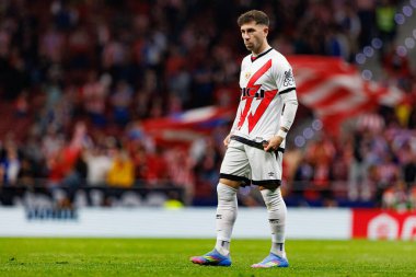 Adrian Embarba LaLiga EA SPORTS maçı sırasında Estadio Civitas Metropolitano 'da Atletico de Madrid ve Rayo Vallecano takımları arasında görüldü (Maciej Rogowski)