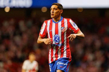 Estadio Civitas Metropolitano 'daki Atletico de Madrid ve Rayo Vallecano takımları arasında LaLiga EA SPORTS maçı sırasında görülen Nahuel Molina (Maciej Rogowski)