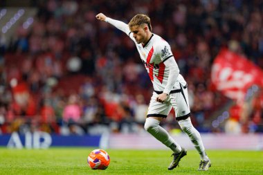 Josep Chavarria, Atletico de Madrid ve Rayo Vallecano takımları arasında Estadio Civitas Metropolitano 'da (Maciej Rogowski)