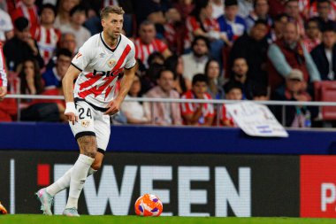 Florian Lejeune, Atletico de Madrid ve Rayo Vallecano takımları arasında Estadio Civitas Metropolitano 'da (Maciej Rogowski)