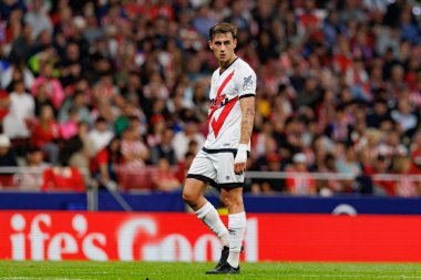 Pedro Diaz, LaLiga EA SPORTS maçı sırasında Estadio Civitas Metropolitano 'da Atletico de Madrid ve Rayo Vallecano takımları arasında görüldü (Maciej Rogowski)