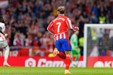 Antoine Griezmann, Atletico de Madrid ve Rayo Vallecano takımları arasında Estadio Civitas Metropolitano 'da (Maciej Rogowski)