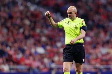 Pablo Gonzalez Fuertes LaLiga EA SPORTS maçı sırasında Estadio Civitas Metropolitano 'da Atletico de Madrid ve Rayo Vallecano takımları arasında görüldü (Maciej Rogowski)