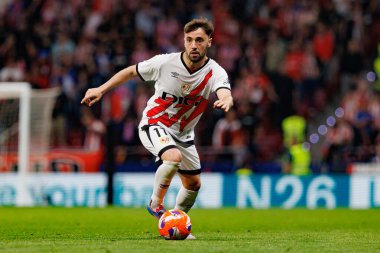 Unai Lopez, Estadio Civitas Metropolitano 'daki Atletico de Madrid ve Rayo Vallecano takımları arasında oynanan LaLiga EA SPORTS maçı sırasında görüldü (Maciej Rogowski)