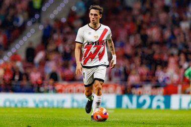 Pedro Diaz, LaLiga EA SPORTS maçı sırasında Estadio Civitas Metropolitano 'da Atletico de Madrid ve Rayo Vallecano takımları arasında görüldü (Maciej Rogowski)