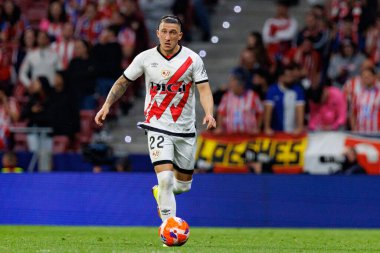 Alfonso Espino Pacha LaLiga EA SPORTS maçı sırasında Estadio Civitas Metropolitano 'da Atletico de Madrid ve Rayo Vallecano takımları arasında görüldü (Maciej Rogowski)