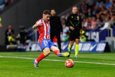 Javi Galan, Atletico de Madrid ve Rayo Vallecano takımları arasında Estadio Civitas Metropolitano 'da (Maciej Rogowski)