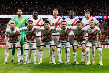 Rayo Vallecano takımı LaLiga EA SPORTS maçında Atletico de Madrid ve Rayo Vallecano takımları arasında Estadio Civitas Metropolitano 'da görüldü (Maciej Rogowski)