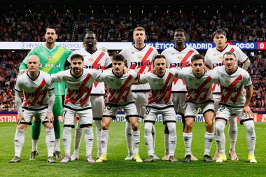 Rayo Vallecano takımı LaLiga EA SPORTS maçında Atletico de Madrid ve Rayo Vallecano takımları arasında Estadio Civitas Metropolitano 'da görüldü (Maciej Rogowski)
