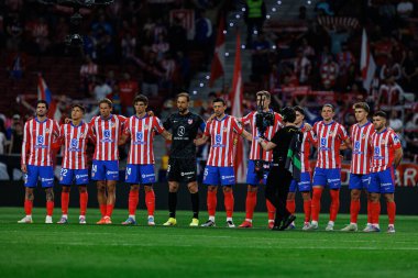Atletico takımı LaLiga EA SPORTS maçında Atletico de Madrid ve Rayo Vallecano takımları arasında Estadio Civitas Metropolitano 'da görüldü (Maciej Rogowski)