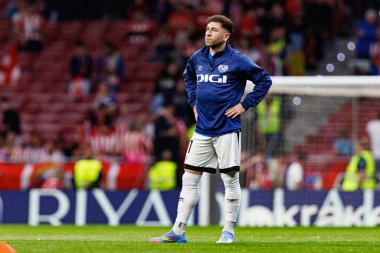 Adrian Embarba LaLiga EA SPORTS maçı sırasında Estadio Civitas Metropolitano 'da Atletico de Madrid ve Rayo Vallecano takımları arasında görüldü (Maciej Rogowski)
