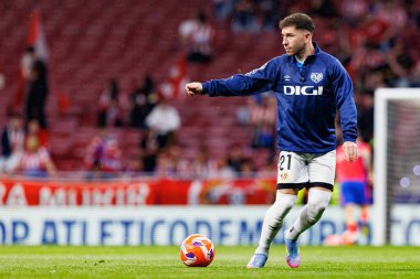 Adrian Embarba LaLiga EA SPORTS maçı sırasında Estadio Civitas Metropolitano 'da Atletico de Madrid ve Rayo Vallecano takımları arasında görüldü (Maciej Rogowski)