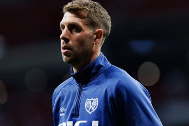 Florian Lejeune, Atletico de Madrid ve Rayo Vallecano takımları arasında Estadio Civitas Metropolitano 'da (Maciej Rogowski)