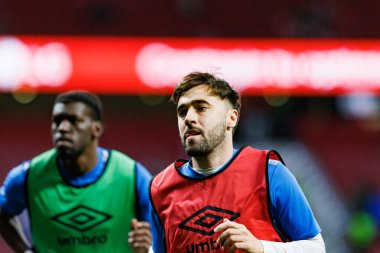 Unai Lopez, Estadio Civitas Metropolitano 'daki Atletico de Madrid ve Rayo Vallecano takımları arasında oynanan LaLiga EA SPORTS maçı sırasında görüldü (Maciej Rogowski)