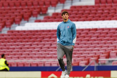 Estadio Civitas Metropolitano 'daki Atletico de Madrid ve Rayo Vallecano takımları arasında oynanan LaLiga EA SPORTS maçı sırasında Robin Le Normand görüldü (Maciej Rogowski)