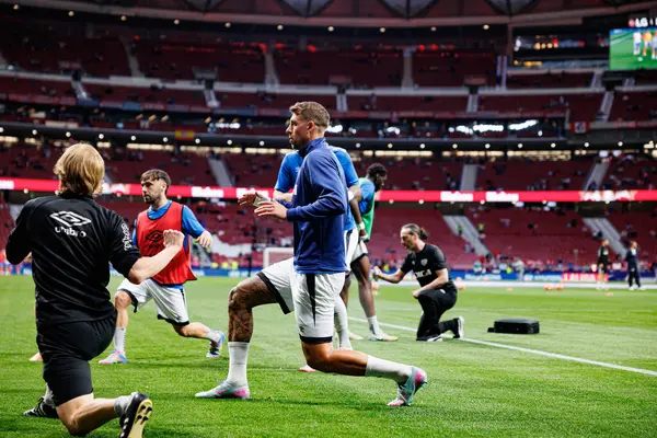 Florian Lejeune, Atletico de Madrid ve Rayo Vallecano takımları arasında Estadio Civitas Metropolitano 'da (Maciej Rogowski)