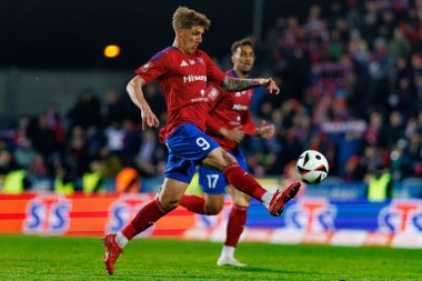 Patryk Makuch, PKO BP Ekstraklasa maçında Stadyum Rakowa Czestochowa 'daki Rakow Czestochowa ve Slask Wroclaw takımları arasında görüldü (Maciej Rogowski)