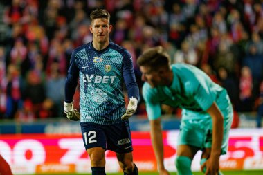 Rafal Leszczynski, PKO BP Ekstraklasa maçı sırasında Stadion Rakowa Czestochowa 'daki Rakow Czestochowa ve Slask Wroclaw takımları arasında görüldü (Maciej Rogowski)
