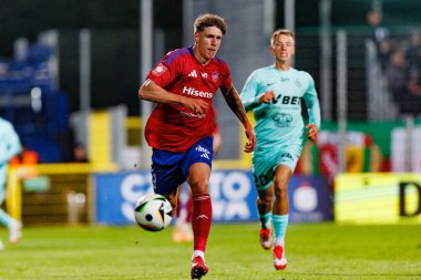 Patryk Makuch, PKO BP Ekstraklasa maçında Stadyum Rakowa Czestochowa 'daki Rakow Czestochowa ve Slask Wroclaw takımları arasında görüldü (Maciej Rogowski)