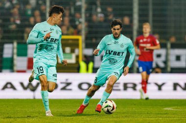 Jose Pozo, PKO BP Ekstraklasa maçında Stadyum Rakowa Czestochowa 'da Rakow Czestochowa ve Slask Wroclaw takımları arasında görüldü (Maciej Rogowski)