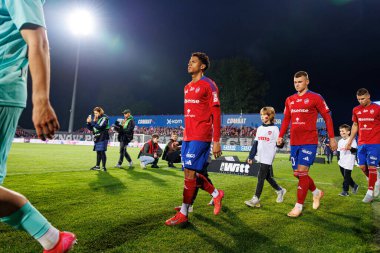 Adriano Amorim, PKO BP Ekstraklasa maçında Rakow Czestochowa ve Slask Wroclaw takımları arasında Stadion Rakowa Czestochowa (Maciej Rogowski)