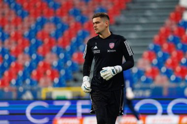Kacper Trelowski, PKO BP Ekstraklasa maçında Rakow Czestochowa ve Slask Wroclaw takımları arasında Stadion Rakowa Czestochowa 'da görüldü (Maciej Rogowski)