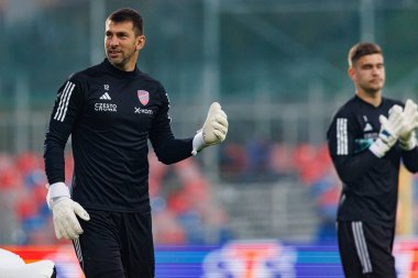 Dusan Kuciak, PKO BP Ekstraklasa maçında Rakow Czestochowa ve Slask Wroclaw takımları arasında Stadion Rakowa Czestochowa 'da görüldü (Maciej Rogowski)