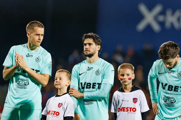 Henrik Udahl ve Jose Pozo, PKO BP Ekstraklasa maçında Stadion Rakowa Czestochowa 'da Rakow Czestochowa ve Slask Wroclaw takımları arasında görüldü (Maciej Rogowski)