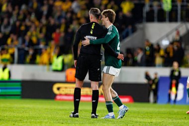 Karol Arys ve Marc Gual, PKO BP Ekstraklasa maçında Arena Katowice 'deki GKS Katowice ve Legia Warszawa takımları arasında görüldü (Maciej Rogowski)