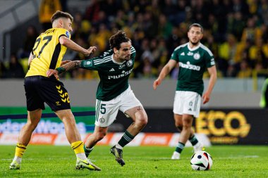 Bartosz Nowak ve Claude Goncalf, PKO BP Ekstraklasa maçında Arena Katowice 'deki GKS Katowice ve Legia Warszawa takımları arasında görüldü (Maciej Rogowski)