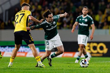 Bartosz Nowak ve Claude Goncalf, PKO BP Ekstraklasa maçında Arena Katowice 'deki GKS Katowice ve Legia Warszawa takımları arasında görüldü (Maciej Rogowski)