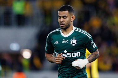 Juergen Elitim, PKO BP Ekstraklasa maçında Arena Katowice 'de GKS Katowice ve Legia Warszawa takımları arasında görüldü (Maciej Rogowski)