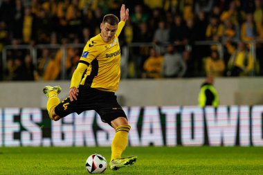 Arkadiusz Jedrych, PKO BP Ekstraklasa maçında Arena Katowice 'de GKS Katowice ve Legia Warszawa takımları arasında görüldü (Maciej Rogowski)