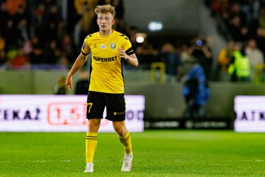 Mateusz Kowalczyk, PKO BP Ekstraklasa maçında Arena Katowice 'de GKS Katowice ve Legia Warszawa takımları arasında görüldü (Maciej Rogowski)