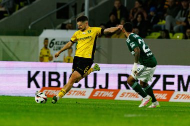 Borja Galan, PKO BP Ekstraklasa maçında Arena Katowice 'de GKS Katowice ve Legia Warszawa takımları arasında görüldü (Maciej Rogowski)