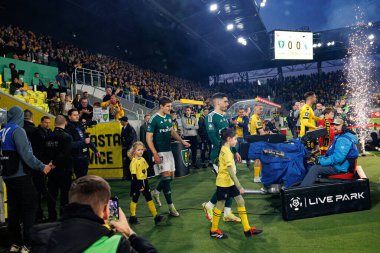 Her iki takımın oyuncuları PKO BP Ekstraklasa maçında Arena Katowice 'de GKS Katowice ve Legia Warszawa takımları arasında görüldü (Maciej Rogowski)