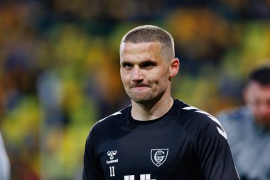 Adrian Blad, PKO BP Ekstraklasa maçında Arena Katowice 'de GKS Katowice ve Legia Warszawa takımları arasında görüldü (Maciej Rogowski)