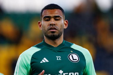 Juergen Elitim, PKO BP Ekstraklasa maçında Arena Katowice 'de GKS Katowice ve Legia Warszawa takımları arasında görüldü (Maciej Rogowski)