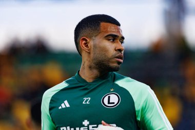 Juergen Elitim, PKO BP Ekstraklasa maçında Arena Katowice 'de GKS Katowice ve Legia Warszawa takımları arasında görüldü (Maciej Rogowski)