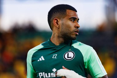 Juergen Elitim, PKO BP Ekstraklasa maçında Arena Katowice 'de GKS Katowice ve Legia Warszawa takımları arasında görüldü (Maciej Rogowski)