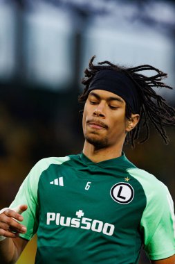 Maximillian Oyedele, PKO BP Ekstraklasa maçında Arena Katowice 'de GKS Katowice ve Legia Warszawa takımları arasında görüldü (Maciej Rogowski)