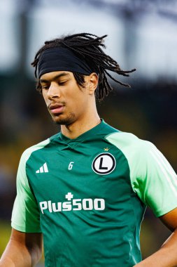 Maximillian Oyedele, PKO BP Ekstraklasa maçında Arena Katowice 'de GKS Katowice ve Legia Warszawa takımları arasında görüldü (Maciej Rogowski)