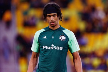 Maximillian Oyedele, PKO BP Ekstraklasa maçında Arena Katowice 'de GKS Katowice ve Legia Warszawa takımları arasında görüldü (Maciej Rogowski)