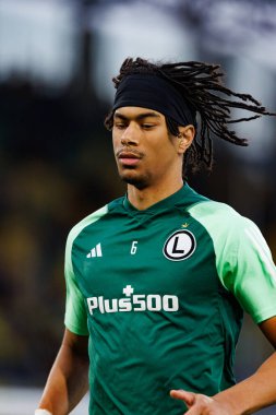 Maximillian Oyedele, PKO BP Ekstraklasa maçında Arena Katowice 'de GKS Katowice ve Legia Warszawa takımları arasında görüldü (Maciej Rogowski)