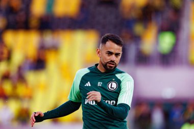 Maximillian Oyedele, PKO BP Ekstraklasa maçında Arena Katowice 'de GKS Katowice ve Legia Warszawa takımları arasında görüldü (Maciej Rogowski)