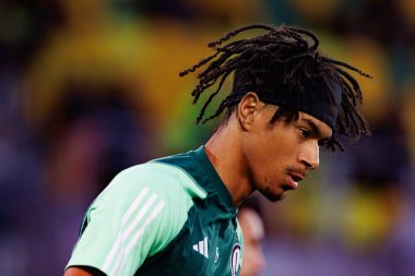 Maximillian Oyedele, PKO BP Ekstraklasa maçında Arena Katowice 'de GKS Katowice ve Legia Warszawa takımları arasında görüldü (Maciej Rogowski)