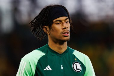 Maximillian Oyedele, PKO BP Ekstraklasa maçında Arena Katowice 'de GKS Katowice ve Legia Warszawa takımları arasında görüldü (Maciej Rogowski)