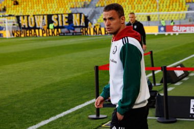 Kacper Chodyna, PKO BP Ekstraklasa maçında Arena Katowice 'de GKS Katowice ve Legia Warszawa takımları arasında görüldü (Maciej Rogowski)