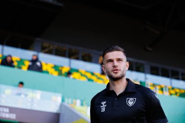 Filip Szymczak, PKO BP Ekstraklasa maçında Arena Katowice 'de GKS Katowice ve Legia Warszawa takımları arasında görüldü (Maciej Rogowski)
